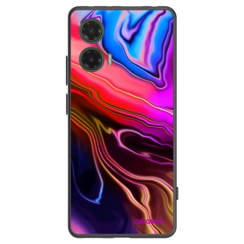 Picasee silikonový černý obal pro Motorola Moto G35 5G - Electric