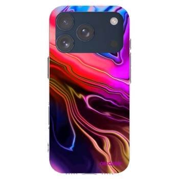 Picasee silikonový průhledný obal pro Apple iPhone 17 Pro - Electric