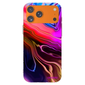 Picasee silikonový průhledný obal pro Apple iPhone 17 Pro Max - Electric