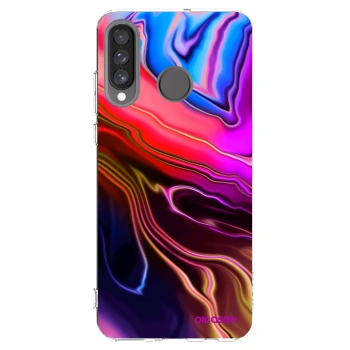 Picasee silikonový průhledný obal pro Huawei P30 Lite - Electric