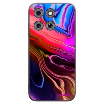 Picasee silikonový černý obal pro Motorola Moto G77 - Electric