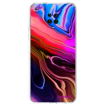 Picasee silikonový průhledný obal pro Xiaomi Redmi Note 9 Pro - Electric