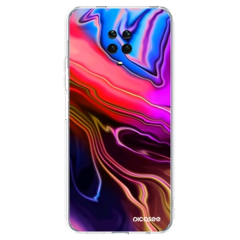 Picasee silikonový průhledný obal pro Xiaomi Redmi Note 9S - Electric