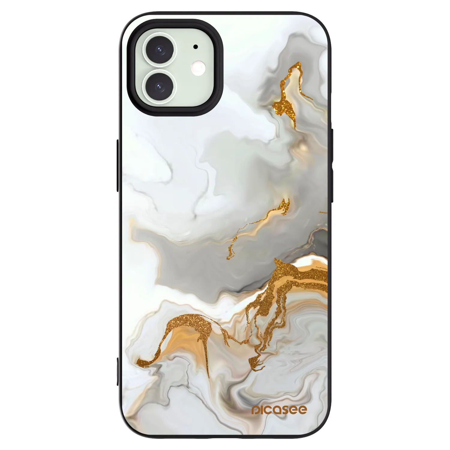 Picasee silikonový černý obal pro Apple iPhone 12 - Her