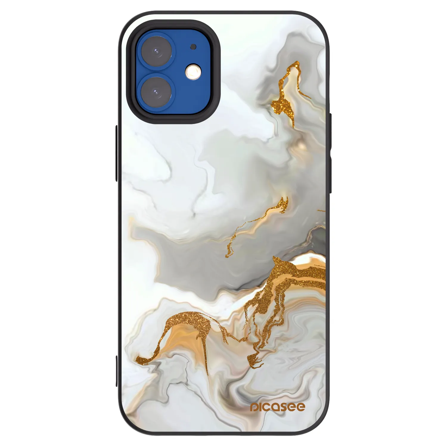 Picasee silikonový černý obal pro Apple iPhone 12 mini - Her
