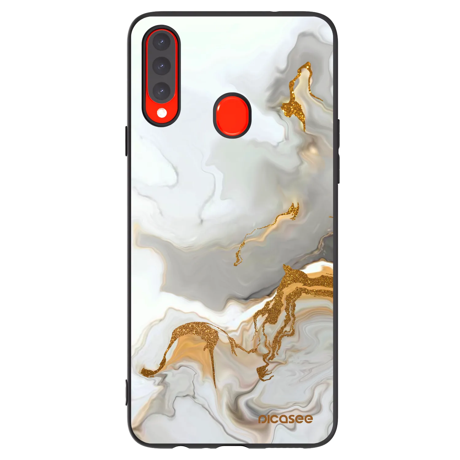 Picasee silikonový černý obal pro Samsung Galaxy A20s - Her