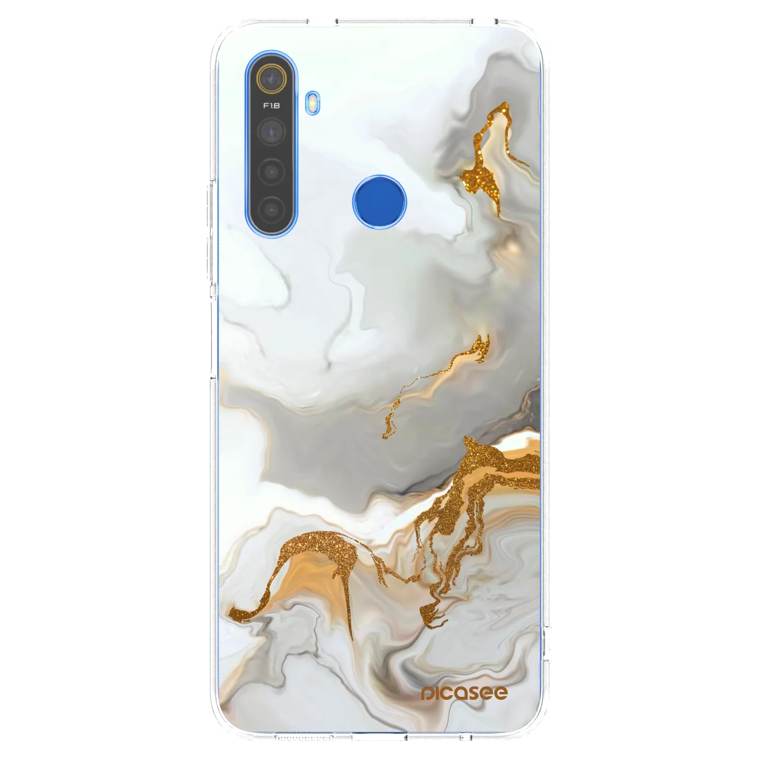 Picasee silikonový průhledný obal pro Realme 5 - Her