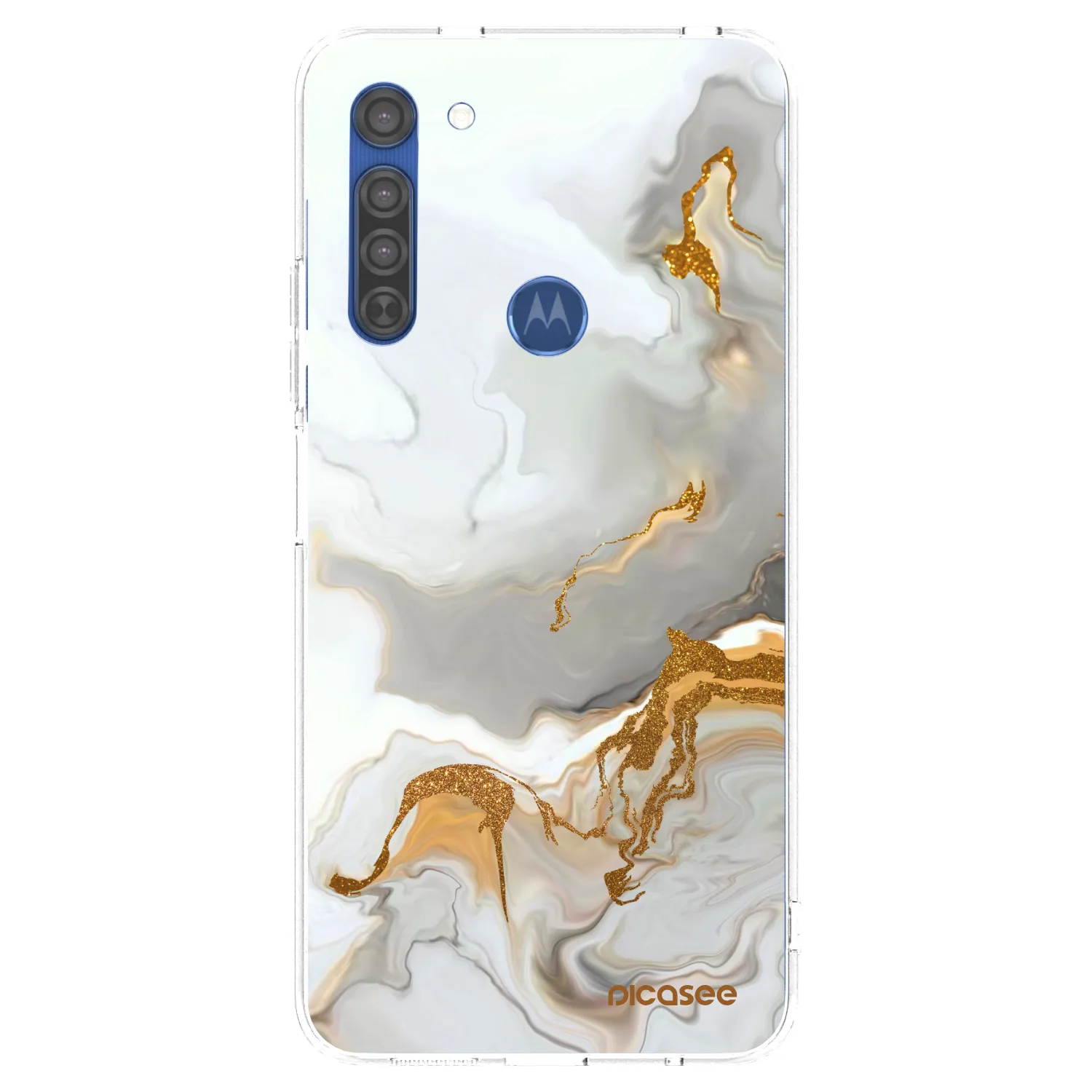 Picasee silikonový průhledný obal pro Motorola Moto G8 - Her