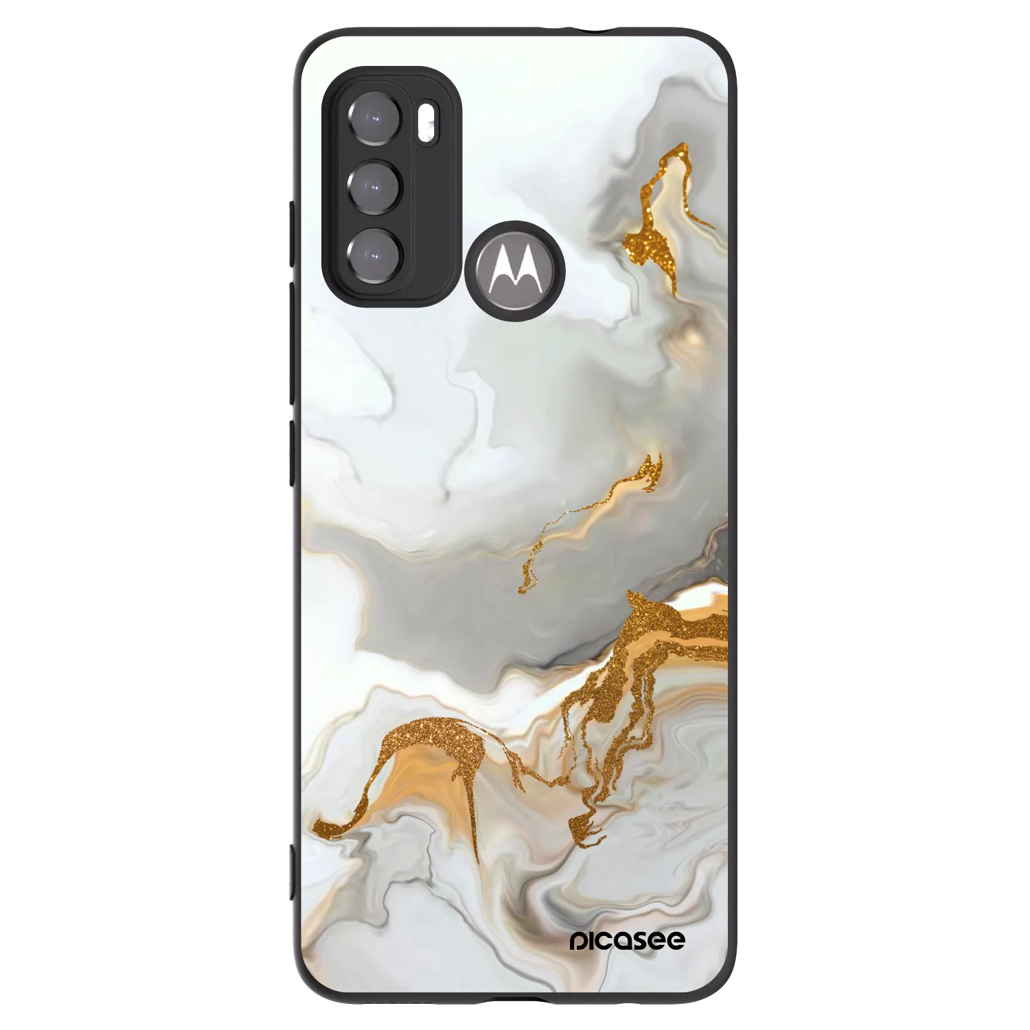 Picasee silikonový černý obal pro Motorola Moto G60 - Her