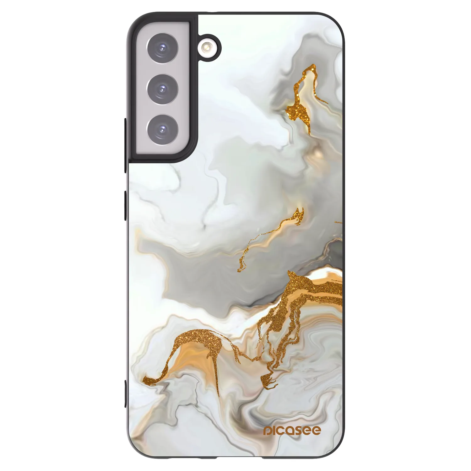 Picasee silikonový černý obal pro Samsung Galaxy S22+ 5G - Her
