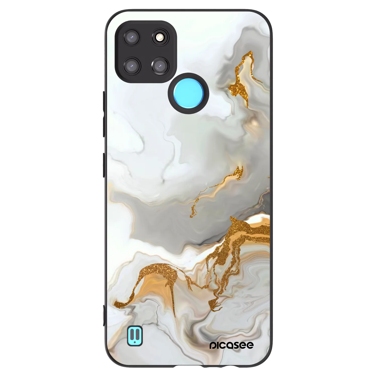 Picasee silikonový černý obal pro Realme C21Y - Her