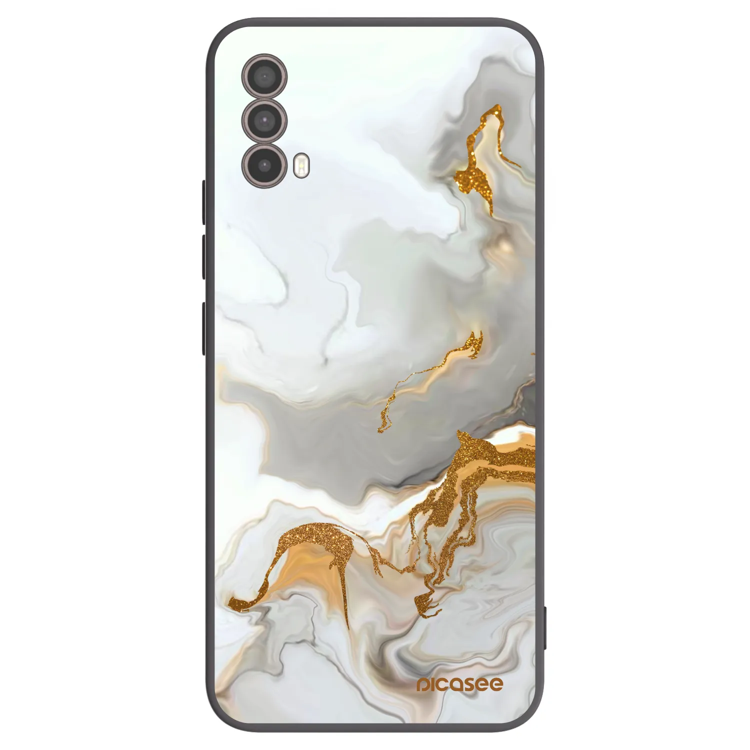 Picasee silikonový černý obal pro Motorola Moto E40 - Her