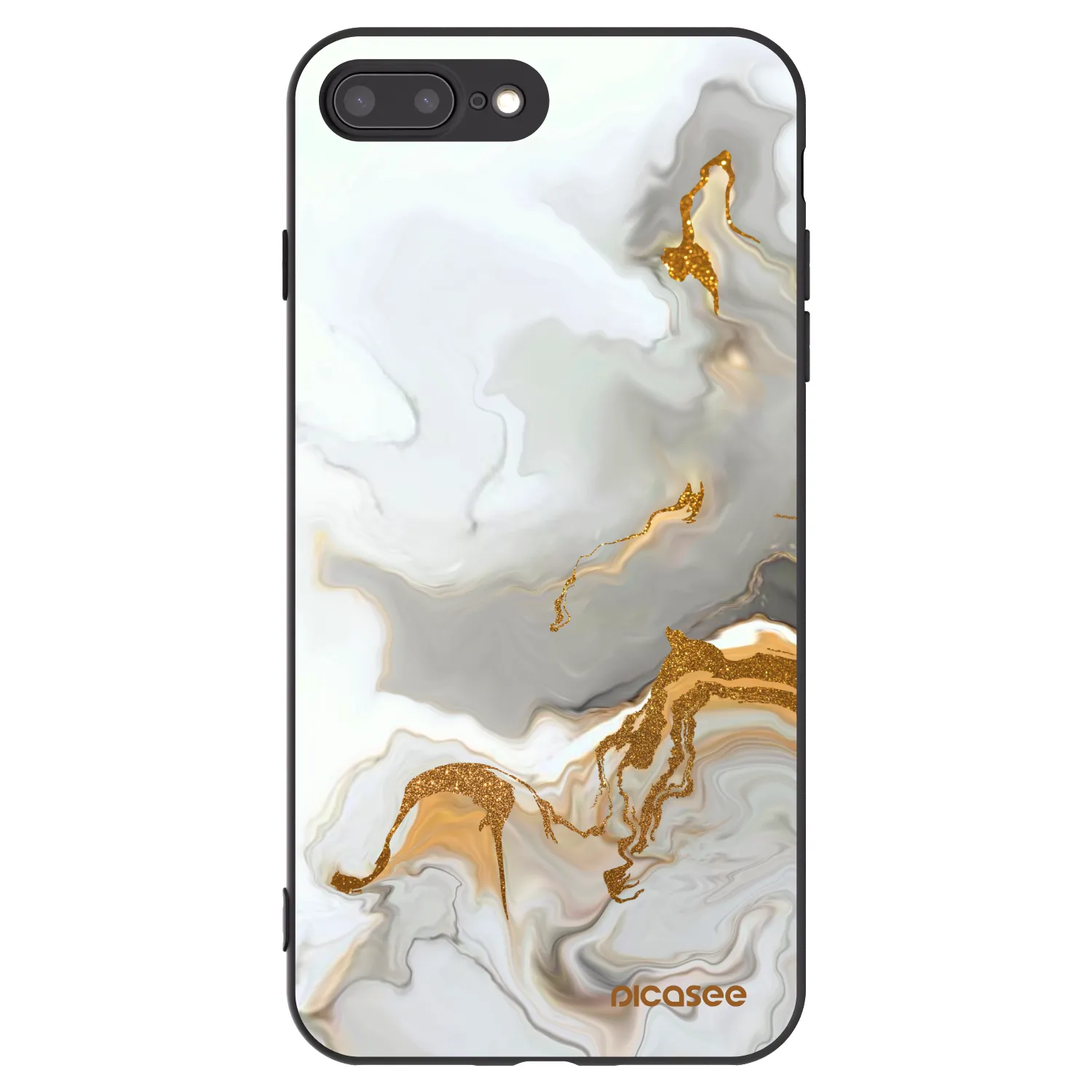 Picasee silikonový černý obal pro Apple iPhone 8 Plus - Her