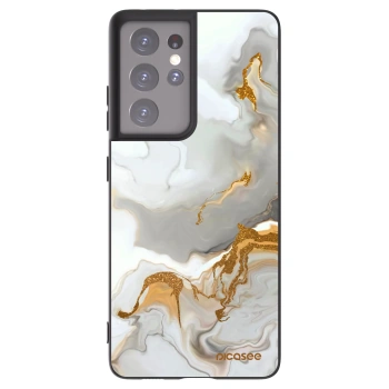 Picasee silikonový černý obal pro Samsung Galaxy S21 Ultra 5G G998B - Her