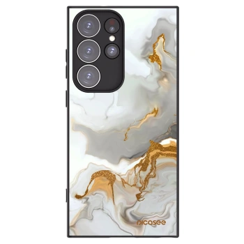 Picasee silikonový černý obal pro Samsung Galaxy S23 Ultra 5G - Her