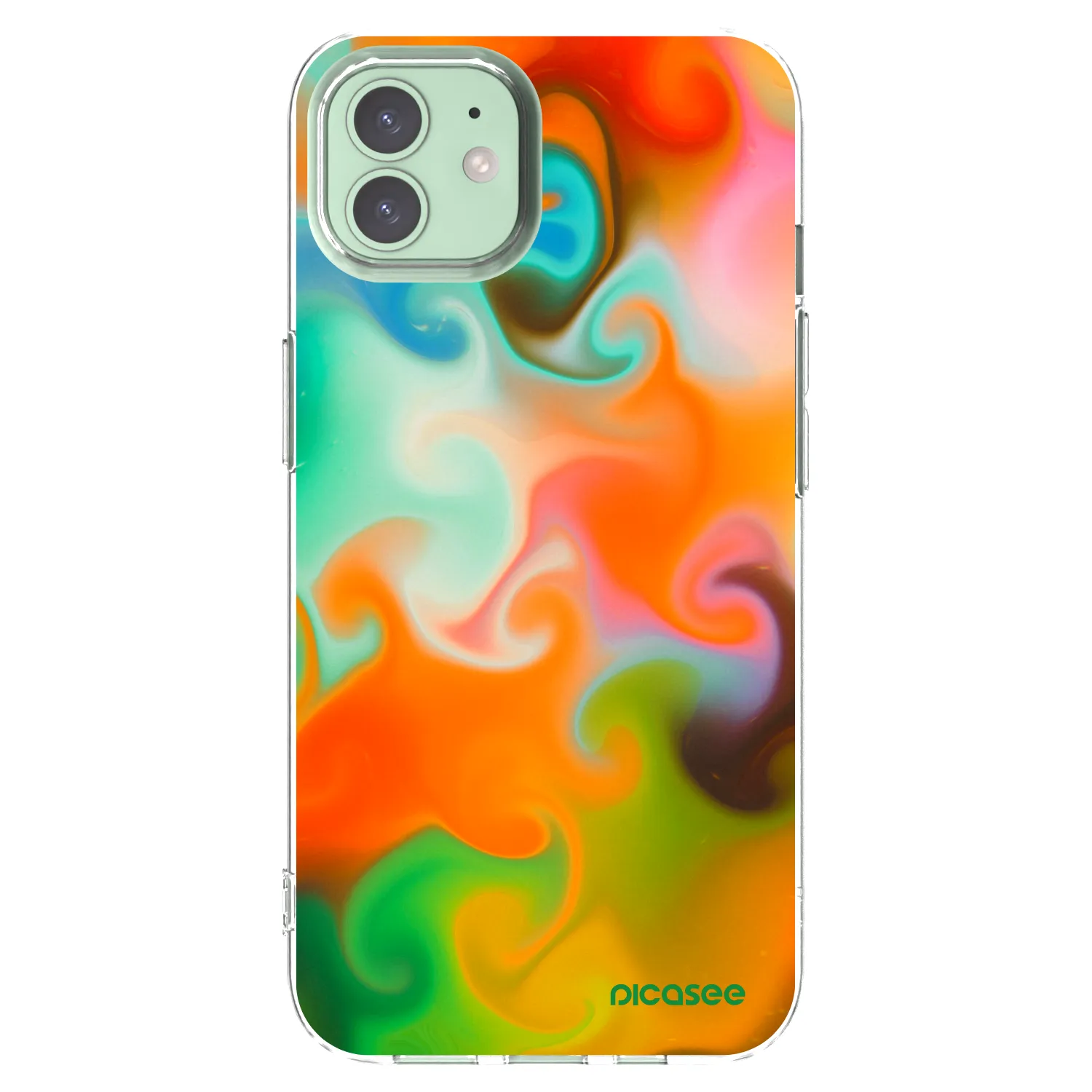 Picasee silikonový průhledný obal pro Apple iPhone 12 - Juice
