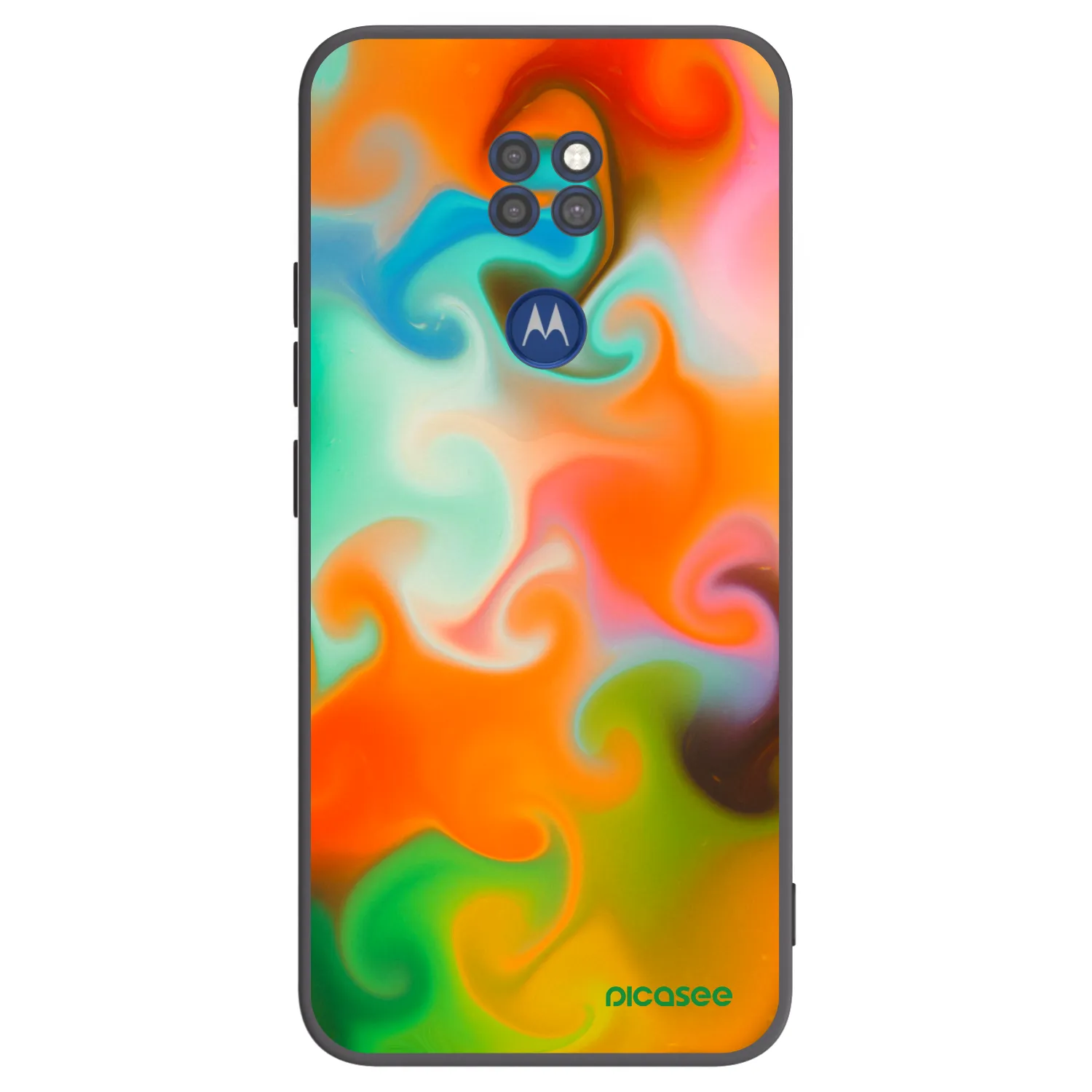 Picasee silikonový černý obal pro Motorola Moto G9 Play - Juice