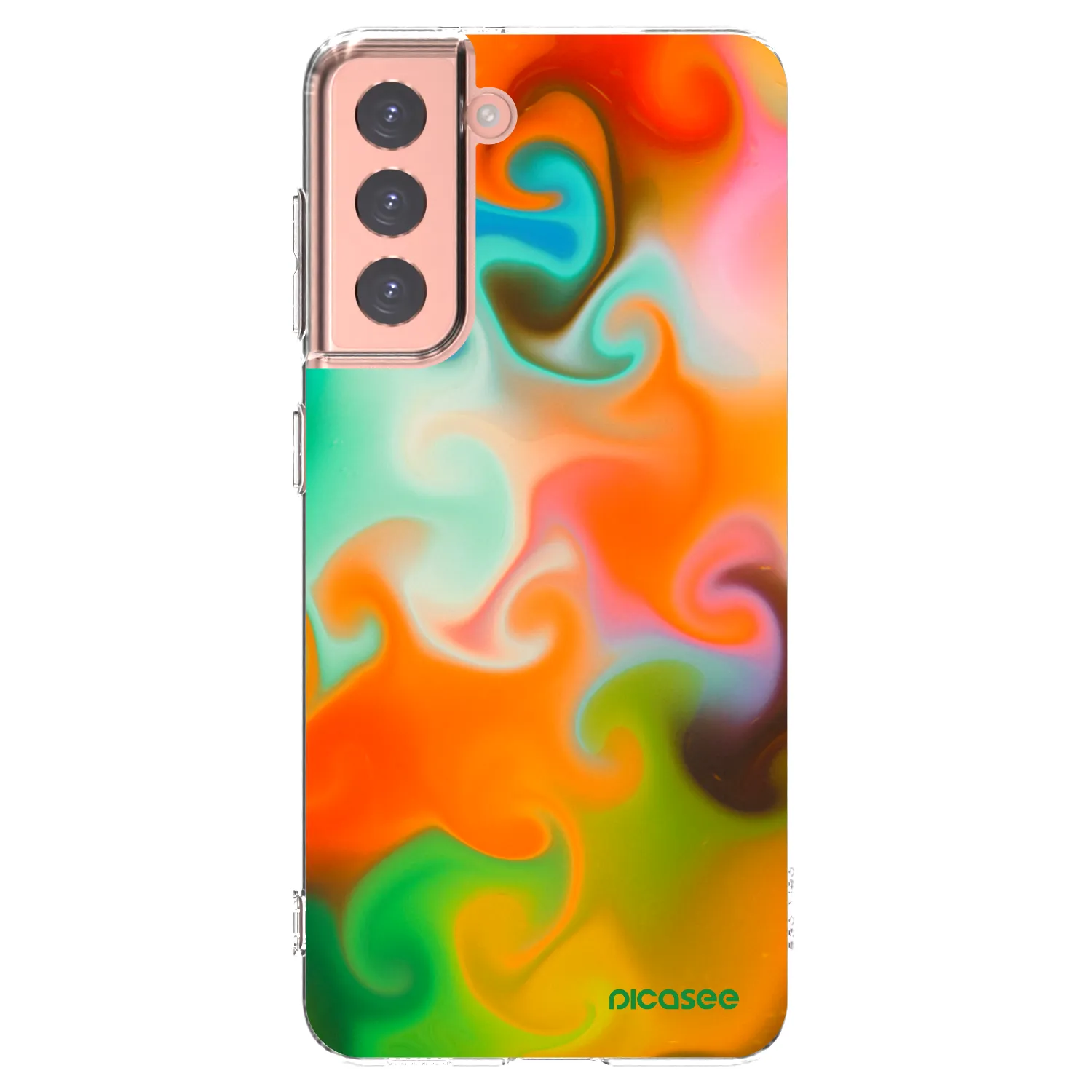 Picasee silikonový průhledný obal pro Samsung Galaxy S21 5G G991B - Juice