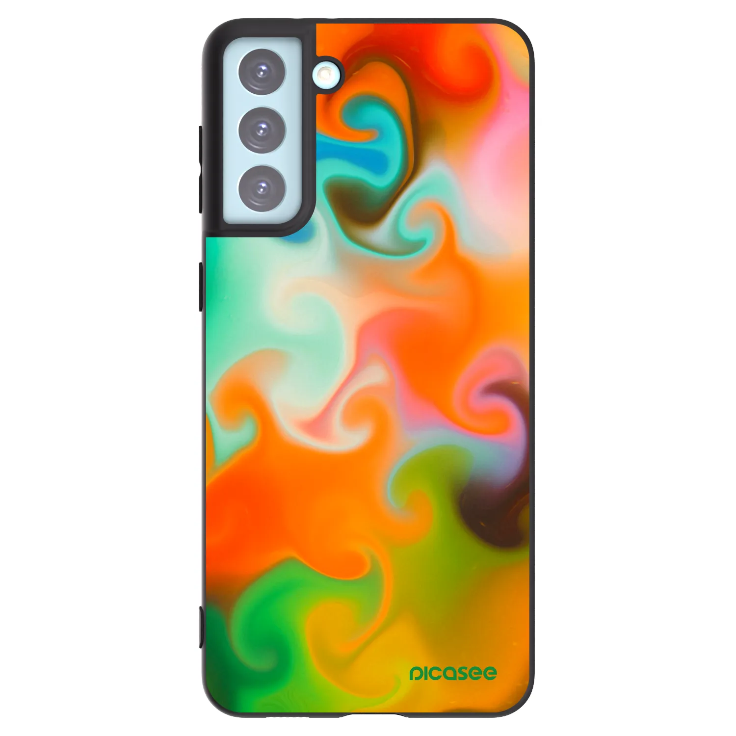 Picasee silikonový černý obal pro Samsung Galaxy S21+ 5G G996F - Juice