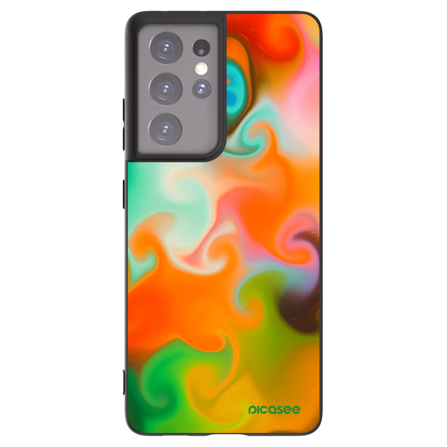 Picasee silikonový černý obal pro Samsung Galaxy S21 Ultra 5G G998B - Juice