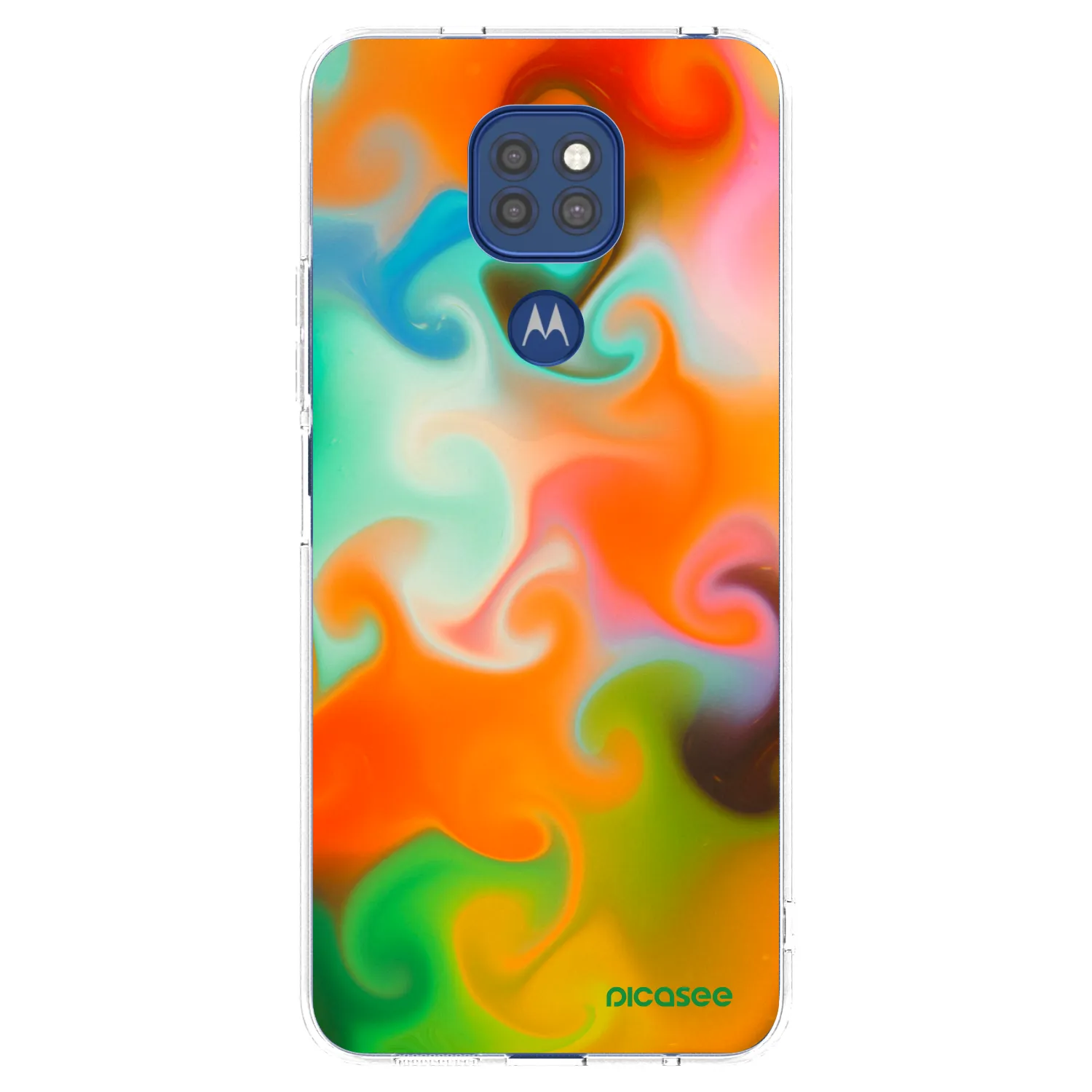 Picasee silikonový průhledný obal pro Motorola Moto G9 Play - Juice