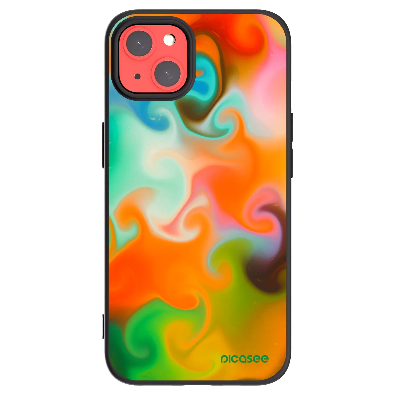 Picasee silikonový černý obal pro Apple iPhone 13 - Juice