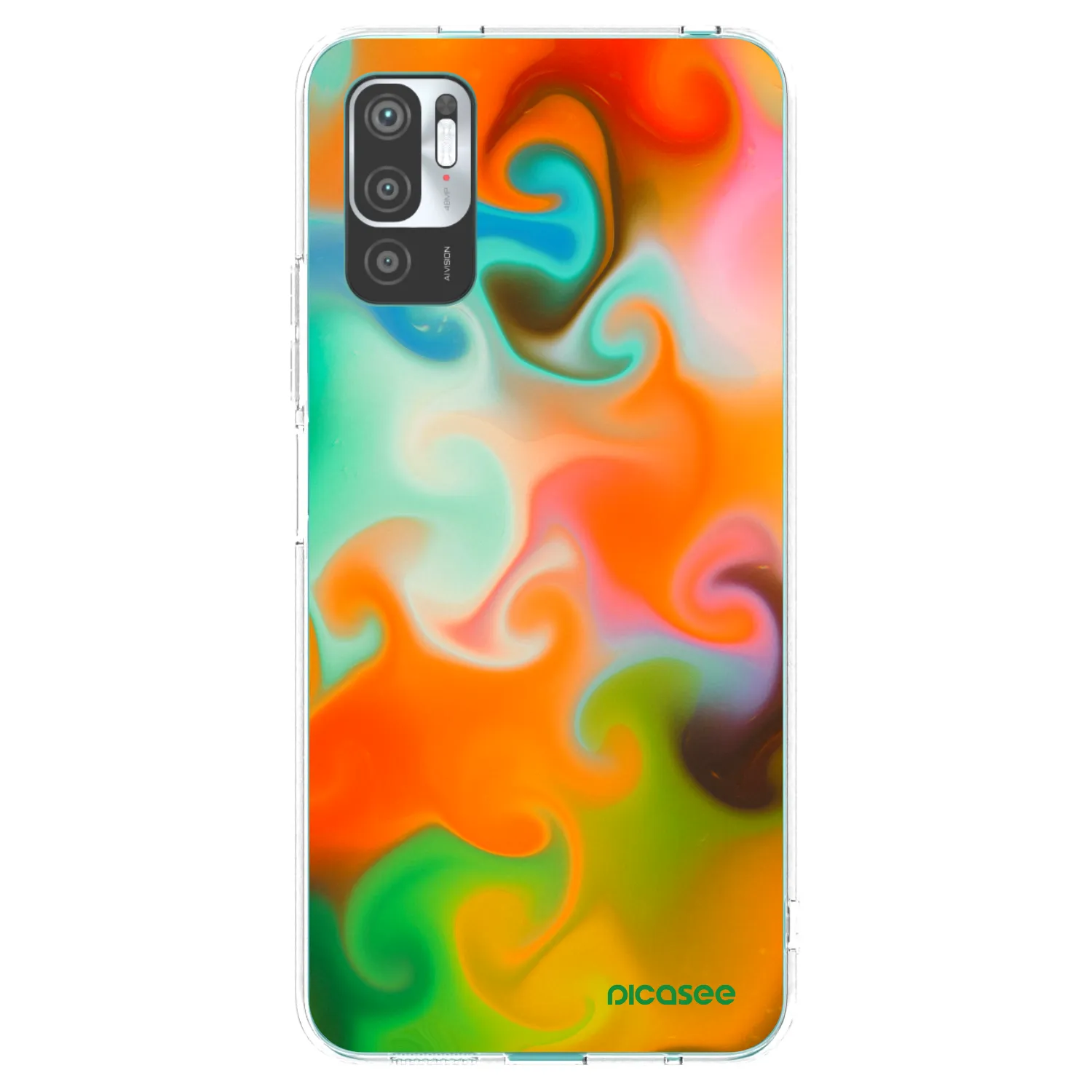 Picasee silikonový průhledný obal pro Xiaomi Redmi Note 10 5G - Juice