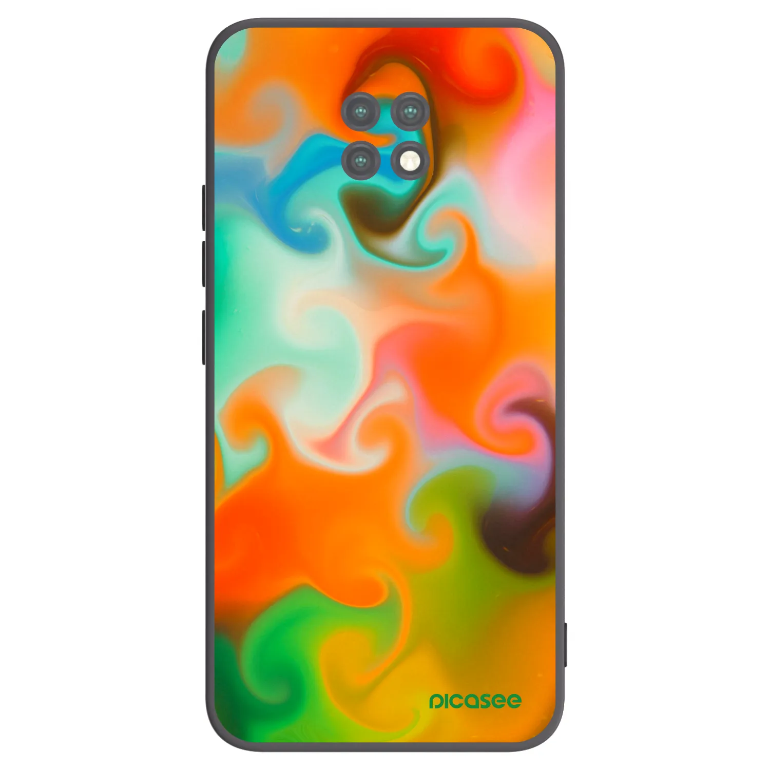 Picasee silikonový černý obal pro Xiaomi Redmi Note 9T - Juice