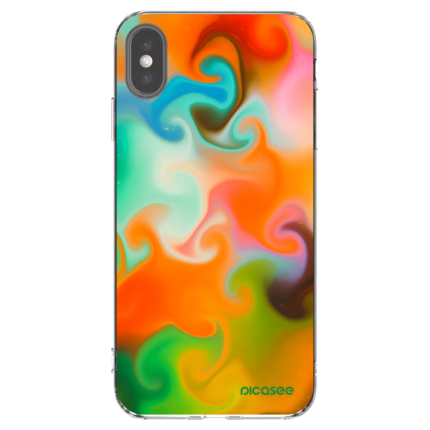 Picasee silikonový průhledný obal pro Apple iPhone XS Max - Juice