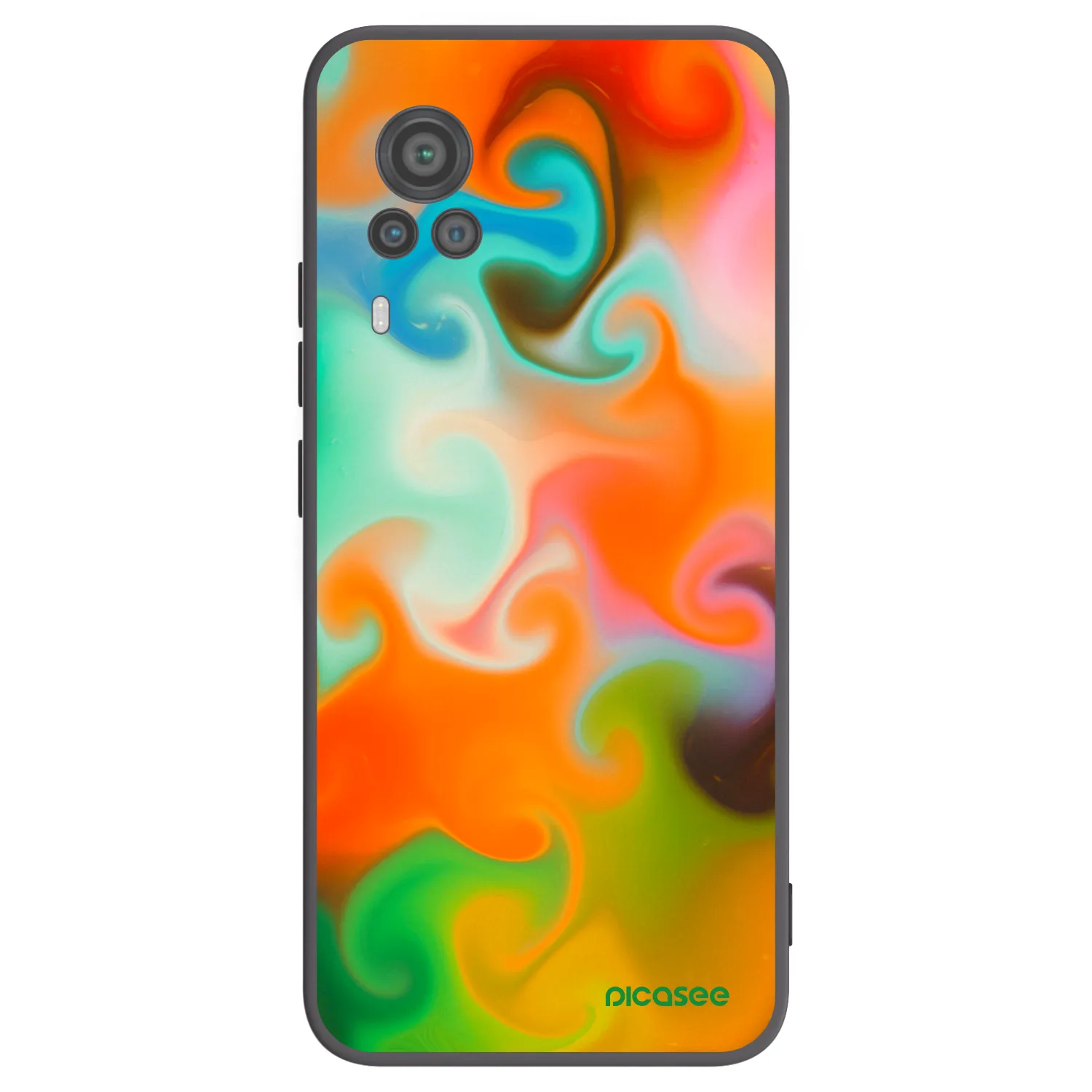 Picasee silikonový černý obal pro Vivo X60 Pro 5G - Juice