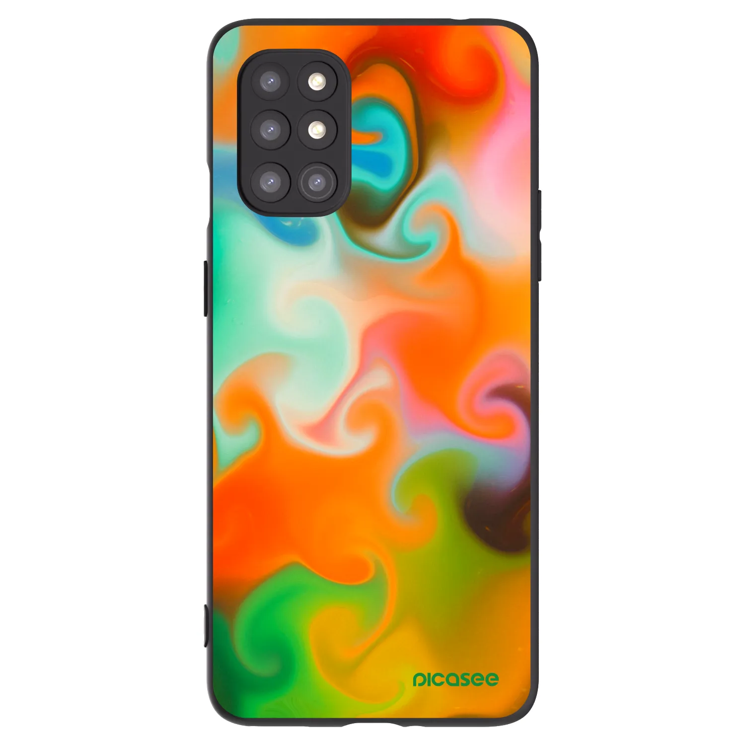 Picasee silikonový černý obal pro OnePlus 8T - Juice