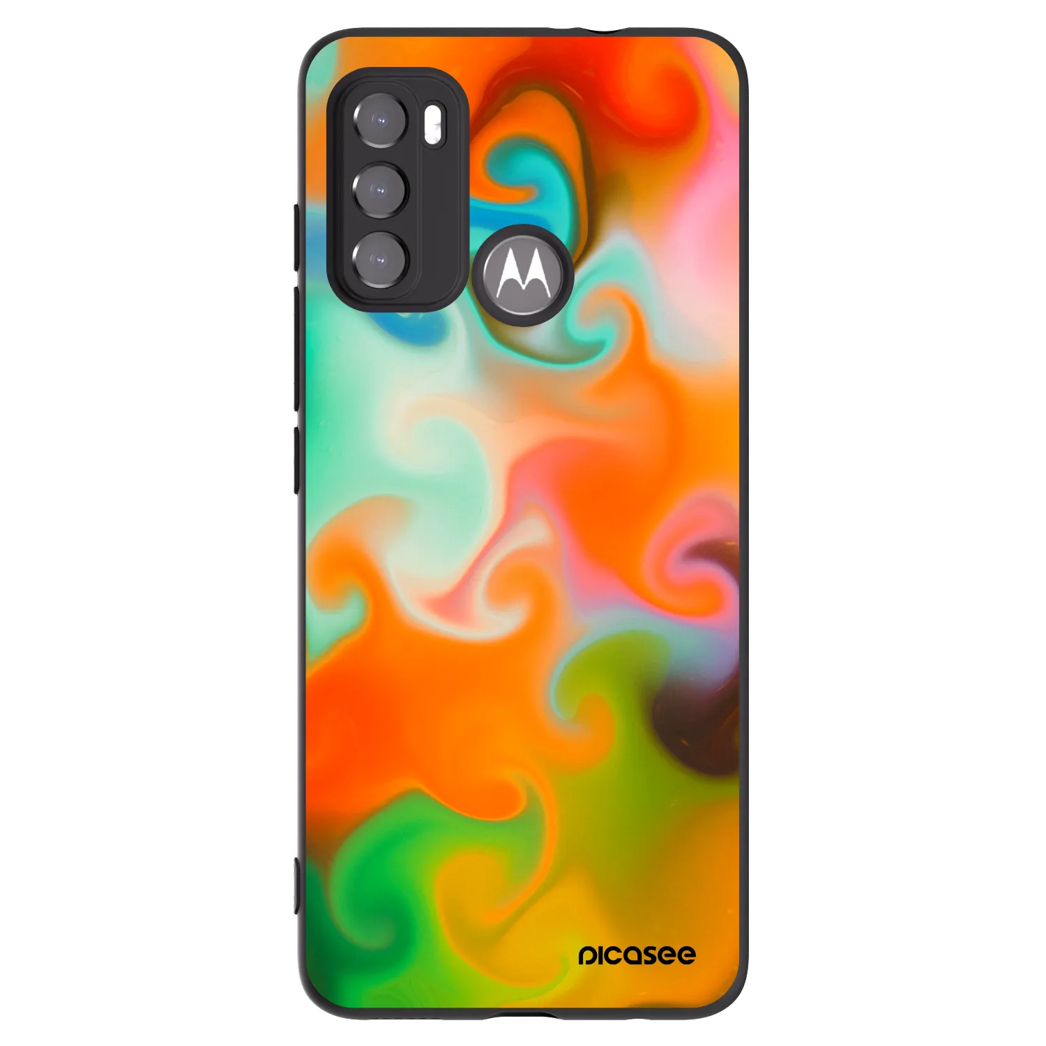 Picasee silikonový černý obal pro Motorola Moto G60 - Juice