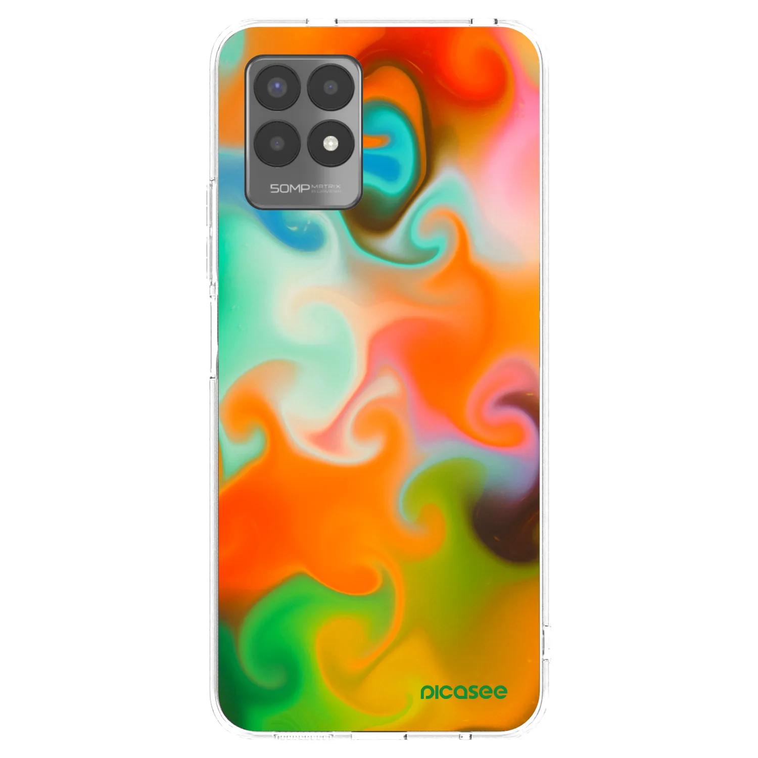 Picasee silikonový průhledný obal pro Realme 8i - Juice