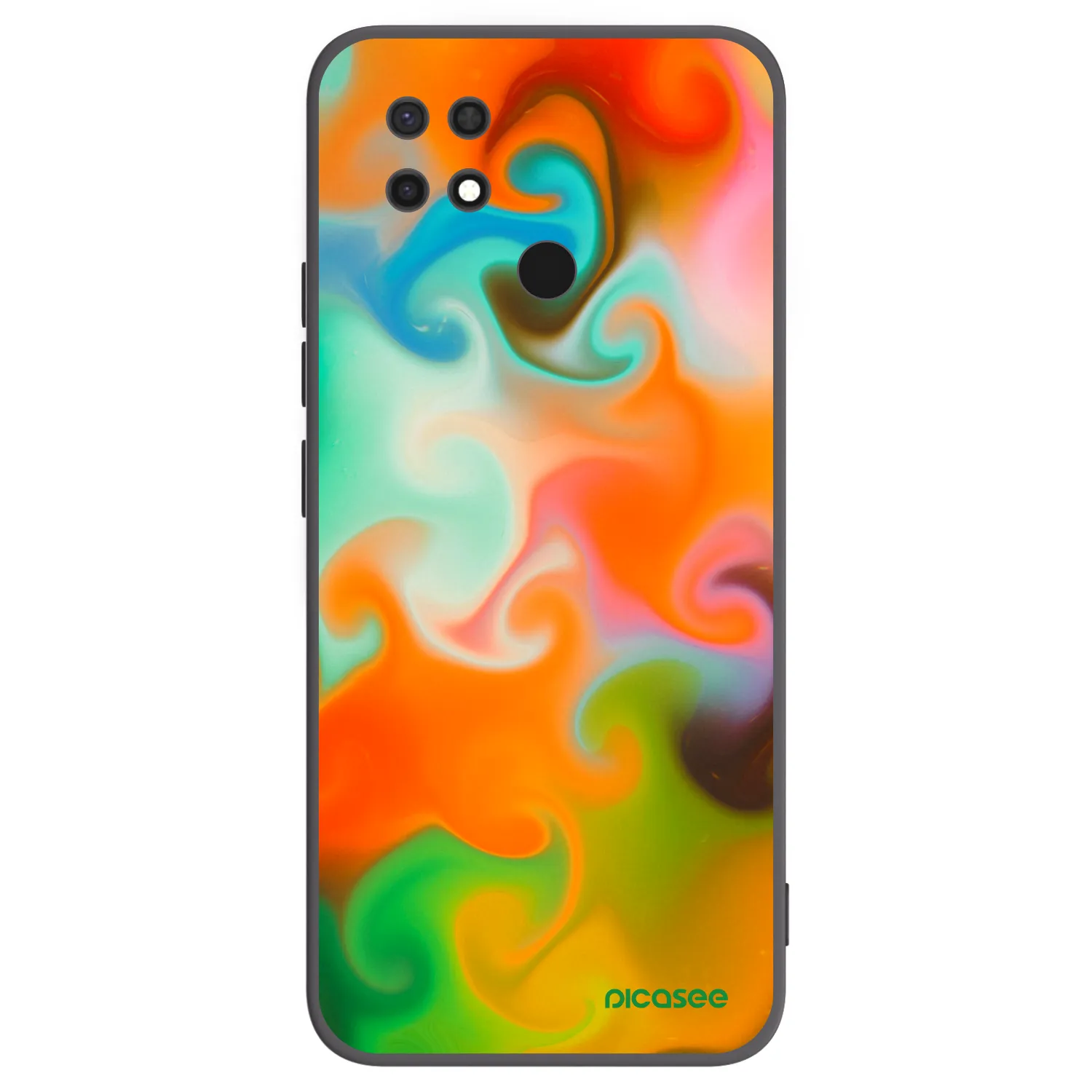 Picasee silikonový černý obal pro Xiaomi Redmi 10C - Juice