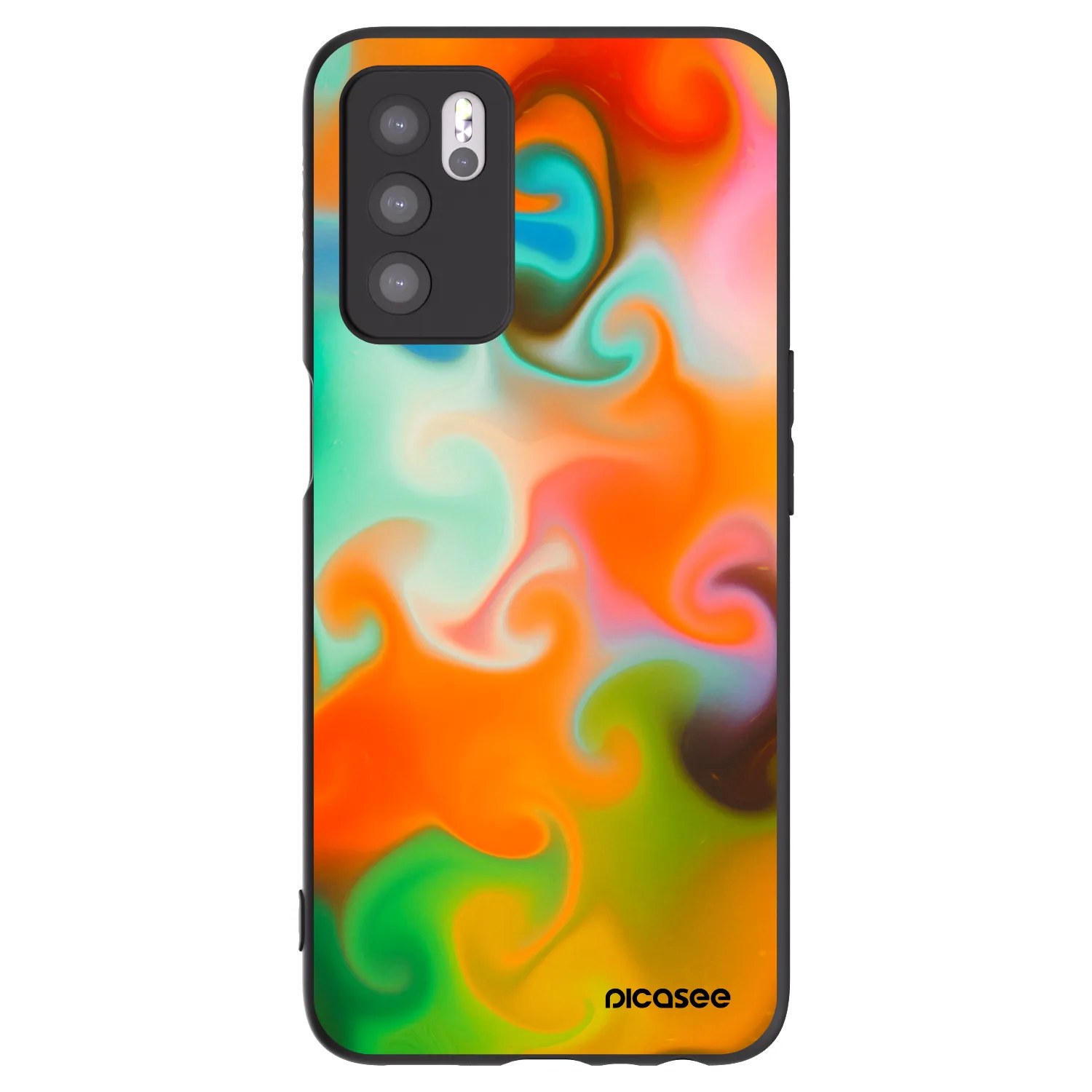Picasee silikonový černý obal pro OPPO A16s - Juice