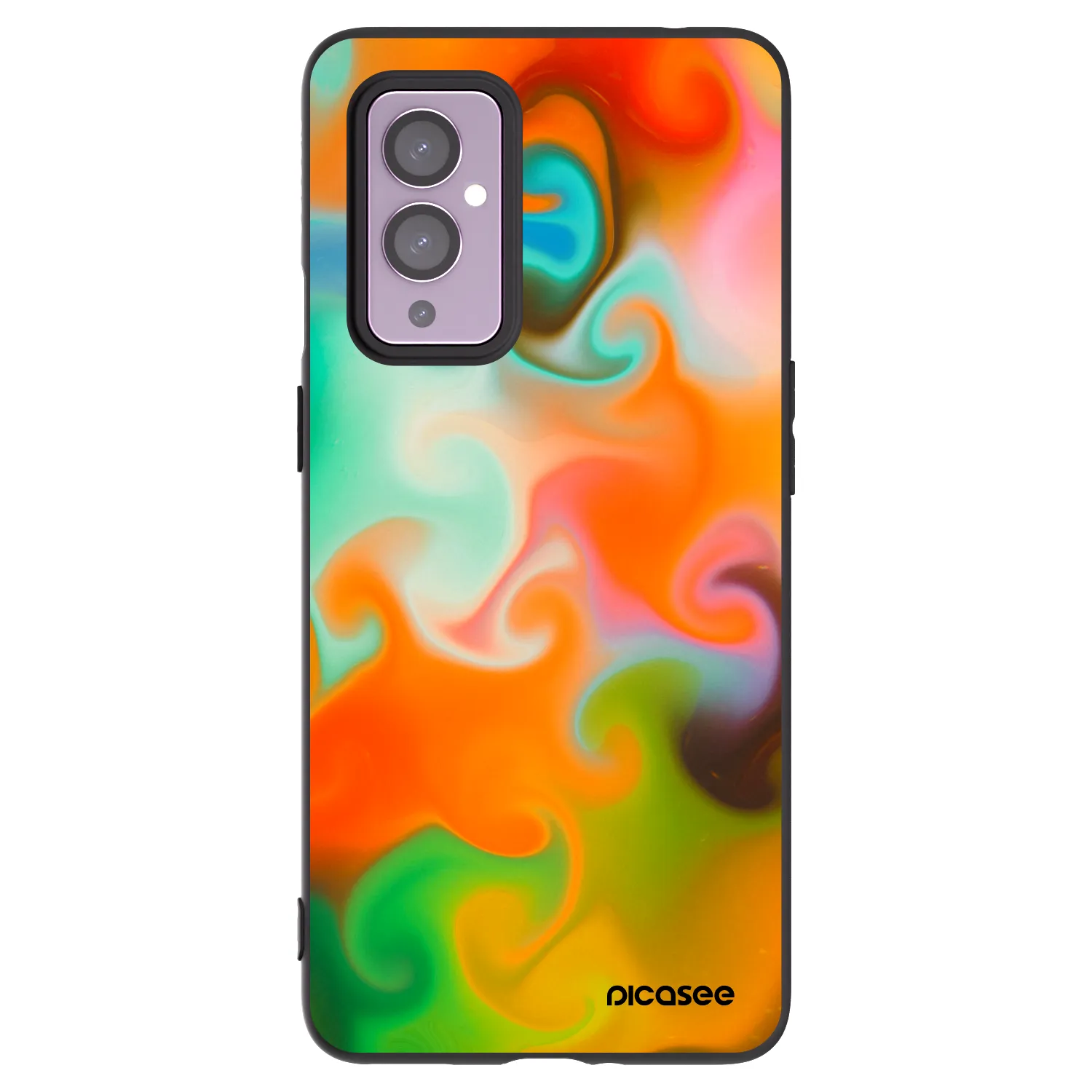 Picasee silikonový černý obal pro OnePlus 9 - Juice