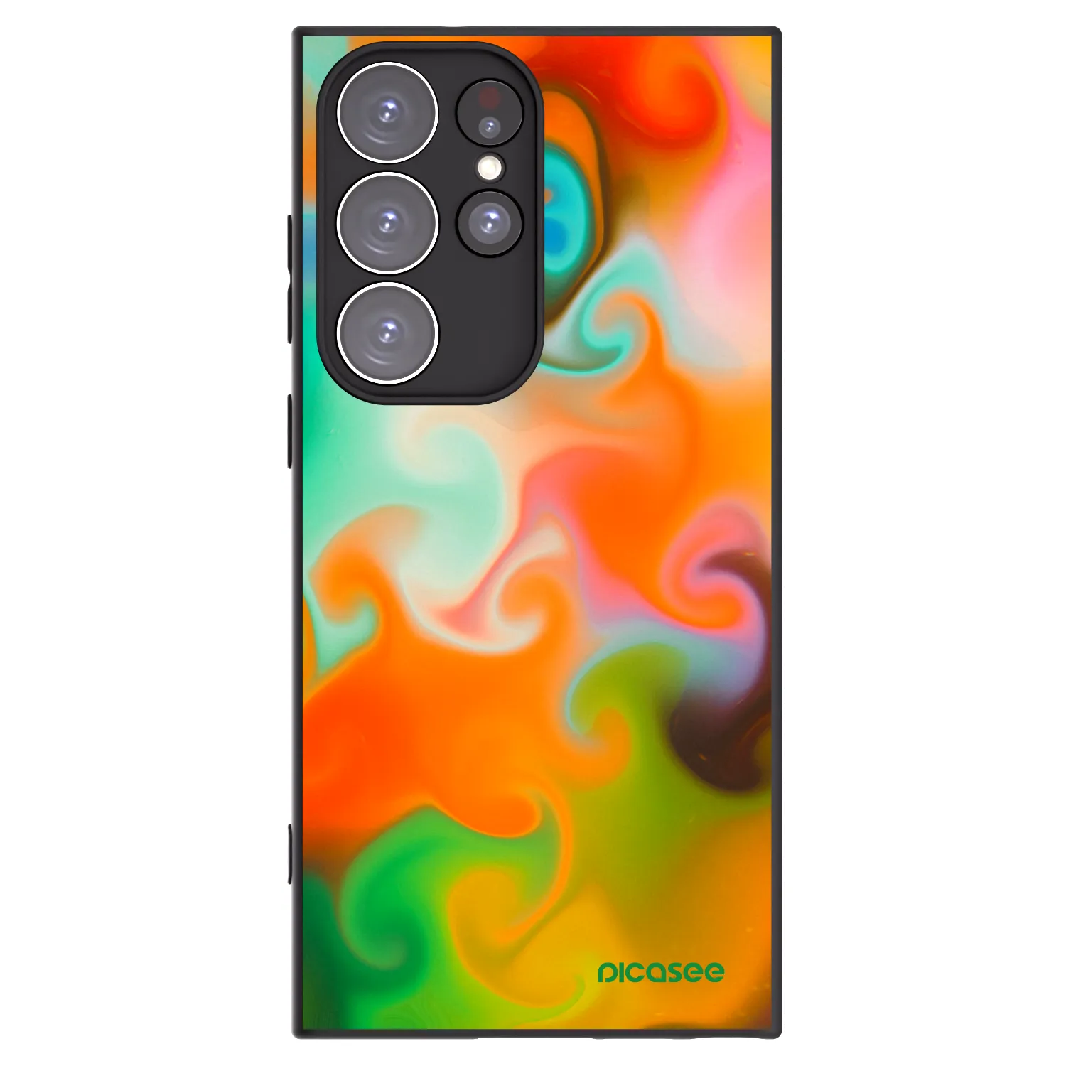 Picasee silikonový černý obal pro Samsung Galaxy S23 Ultra 5G - Juice