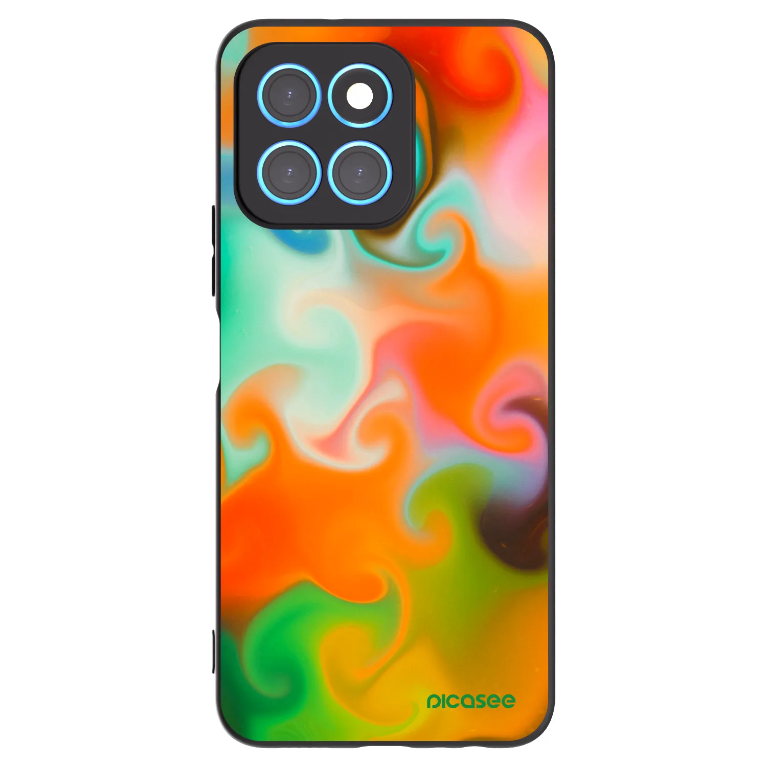 Picasee silikonový černý obal pro Honor X8 5G - Juice