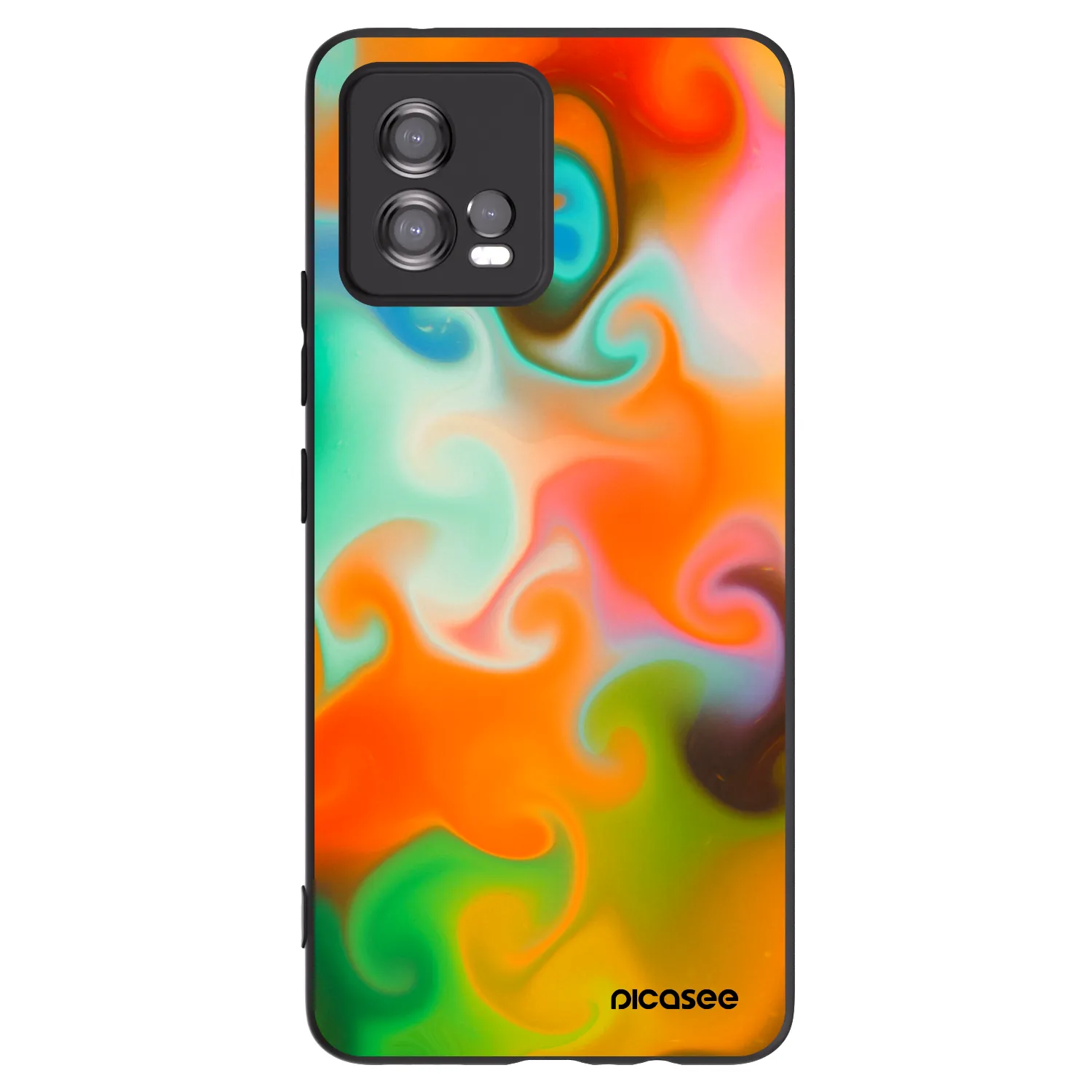Picasee silikonový černý obal pro Motorola Moto G72 - Juice