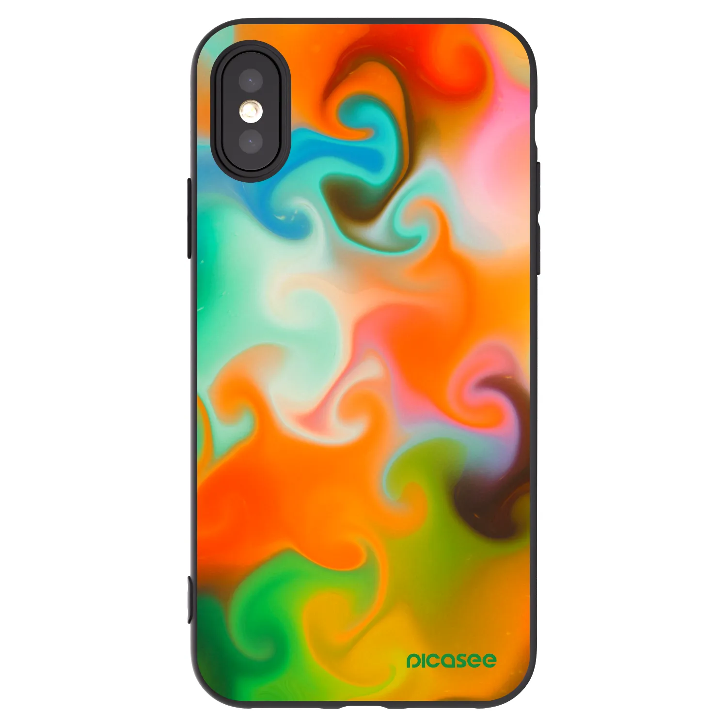 Picasee silikonový černý obal pro Apple iPhone X/XS - Juice