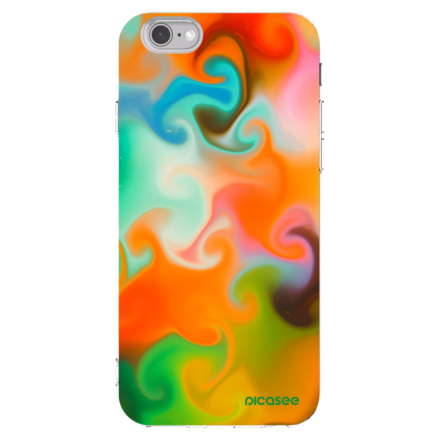 Picasee silikonový průhledný obal pro Apple iPhone 6/6S - Juice