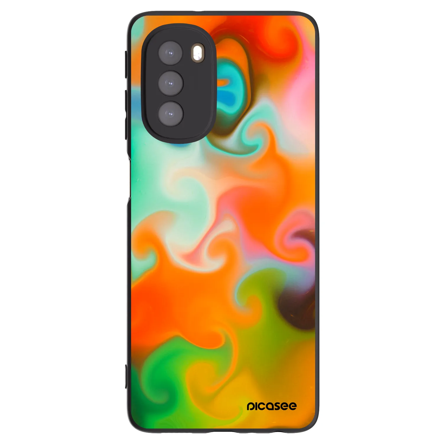 Picasee silikonový černý obal pro Motorola Moto G51 - Juice