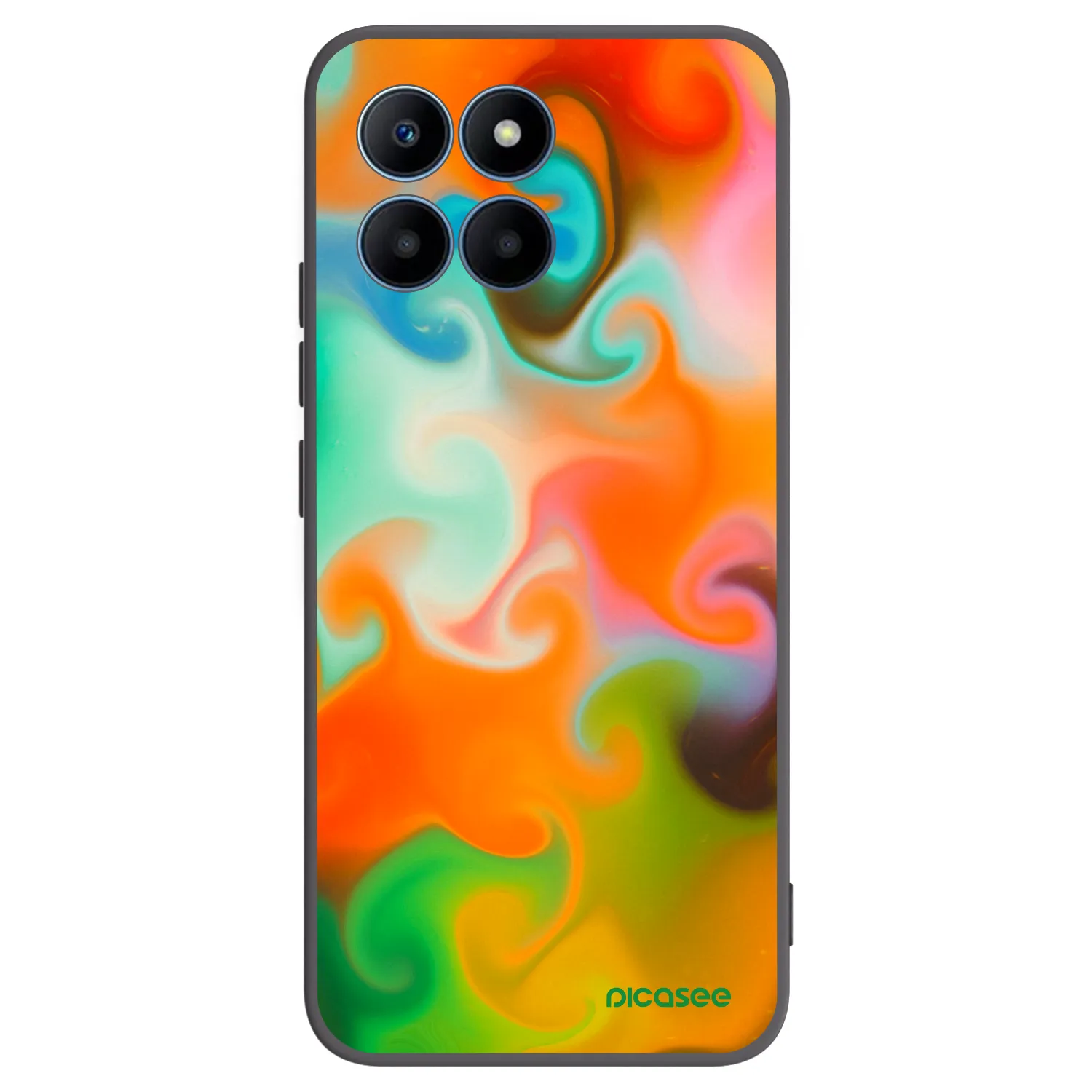 Picasee silikonový černý obal pro Honor 70 Lite - Juice