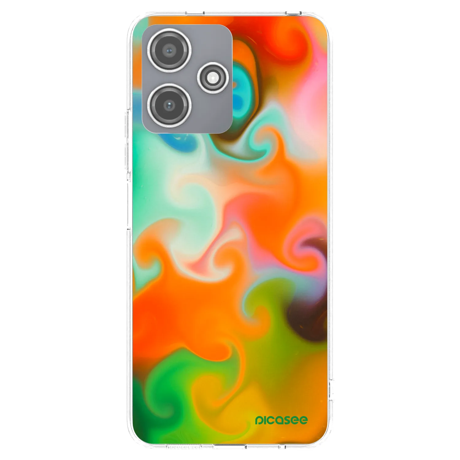 Picasee silikonový průhledný obal pro Xiaomi Redmi 12 5G - Juice