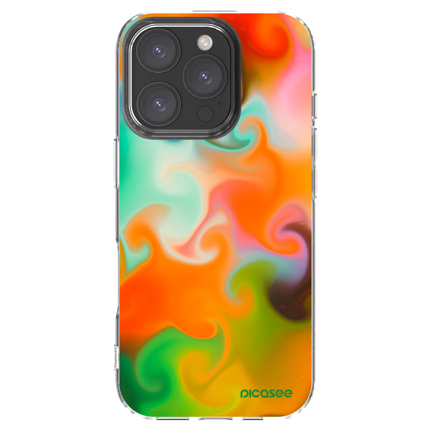 Picasee silikonový průhledný obal pro Apple iPhone 16 Pro - Juice
