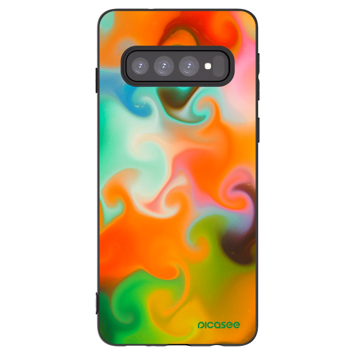 Picasee silikonový černý obal pro Samsung Galaxy S10 G973 - Juice