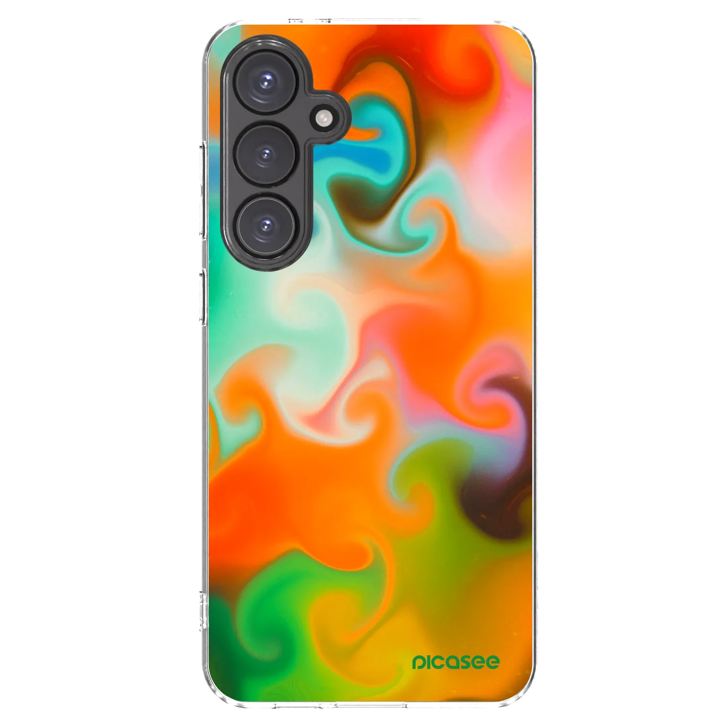 Picasee silikonový průhledný obal pro Samsung Galaxy S24 FE S721B - Juice