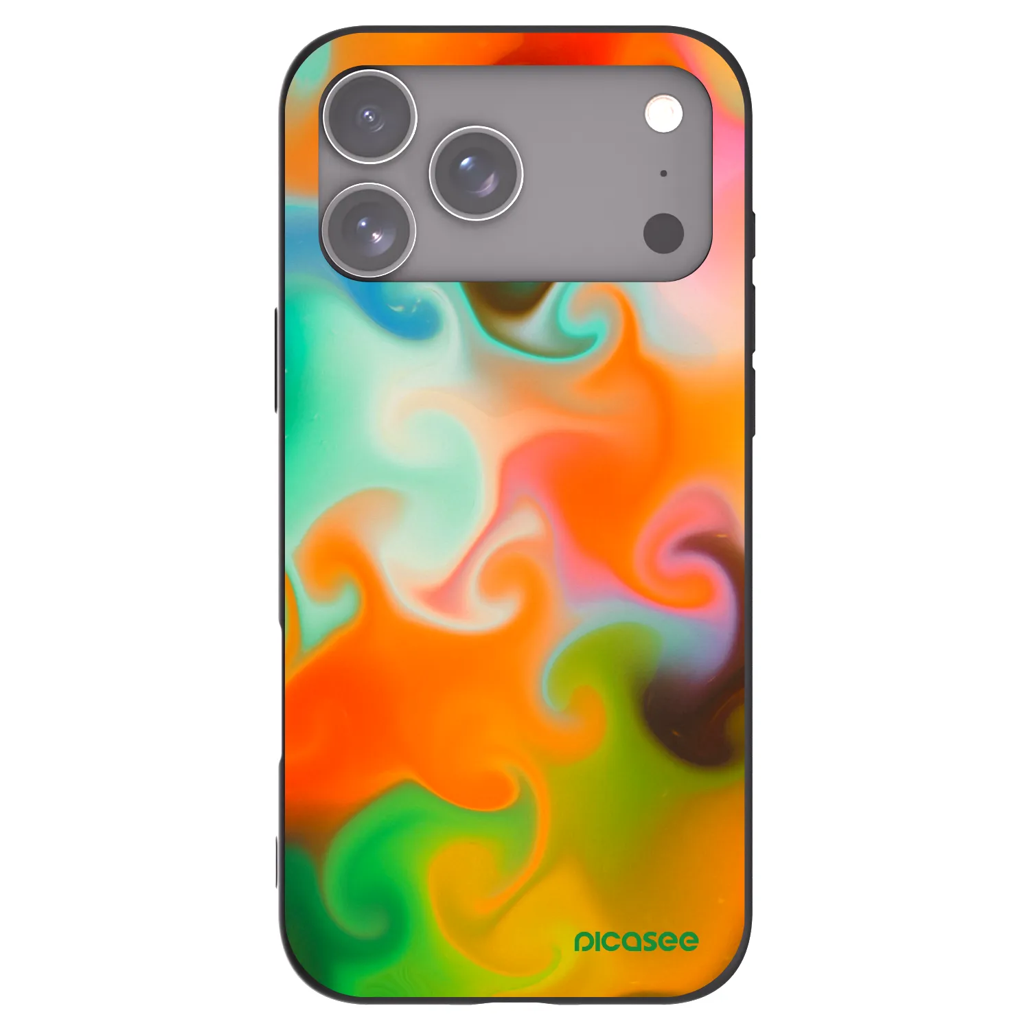 Picasee silikonový černý obal pro Apple iPhone 17 Pro Max - Juice