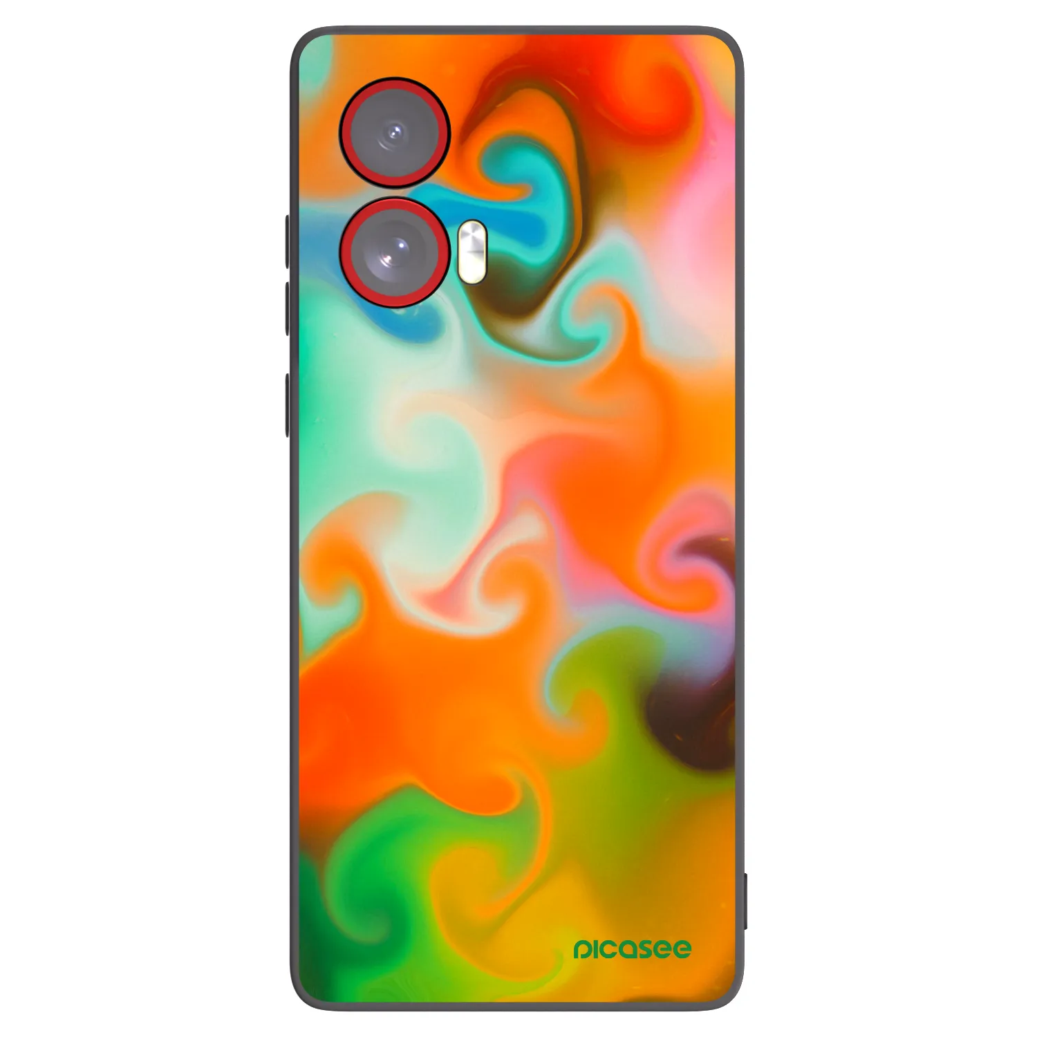 Picasee silikonový černý obal pro Motorola Edge 50 Fusion - Juice