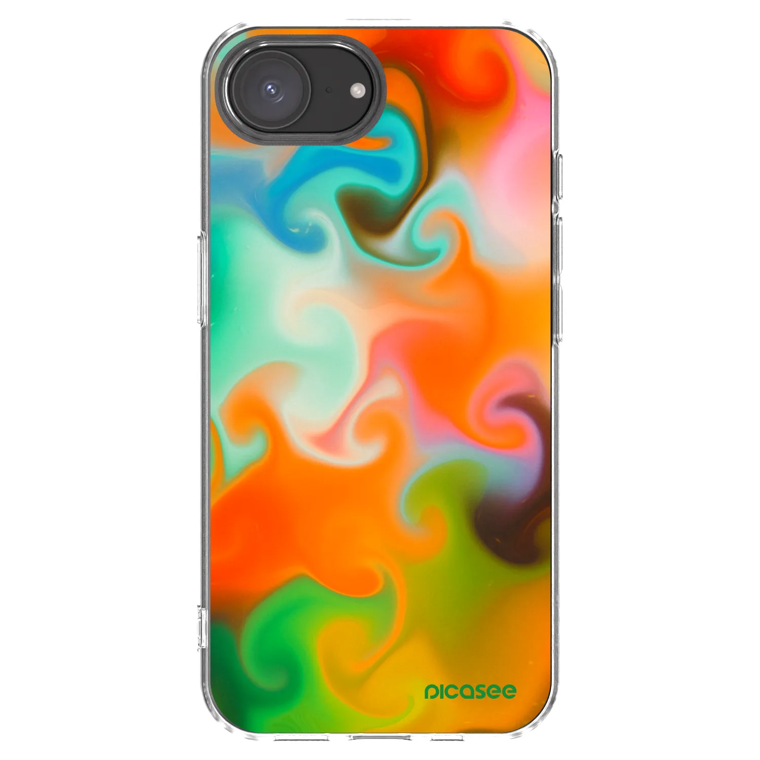 Picasee silikonový průhledný obal pro Apple iPhone 17e - Juice